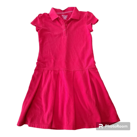 NWT Cat & Jack Girls' Pleated Tennis Dress Red Size 6 - Picture 1 of 5